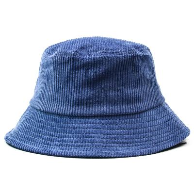 China Fashion wholesale plain blank corduroy bucket hats custom logo for sale