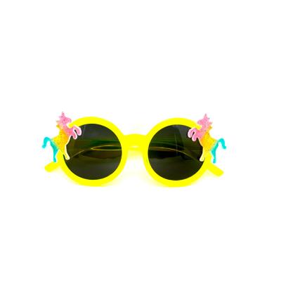 China Fashion Sunglasses 2021 New Fashion Unicorn Horse Animal Frame Children Kids Sunglasses for sale