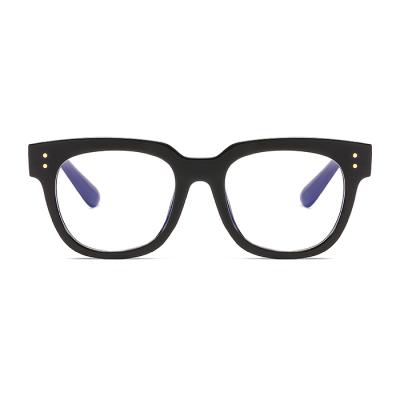 China 15 years experience 2021 shape classic blue light anti square shape optical frame oversized unisex plastic eyewear factory for sale