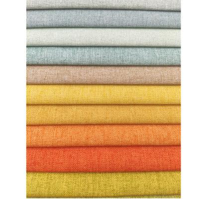 China New Design Home Textile Price Living Room Interior Upholstery Fabric 100% Polyester Breathable Cheap Linen Sofa Fabric for sale