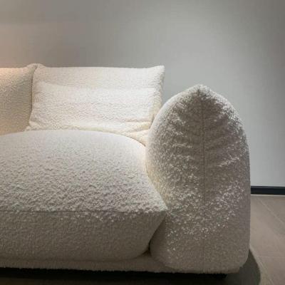 China Breathable Recycle Soft Yarn Loop Faux Sherpa Lambswool Sofa Fabric for sale