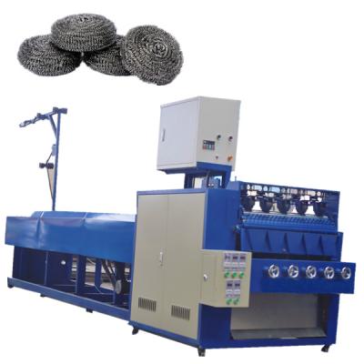 China Kitchen Flat Or Spiral Ball Stainless Steel Wire Cleaning Scourer Making Machine For Small Spiral Scourer Ball for sale