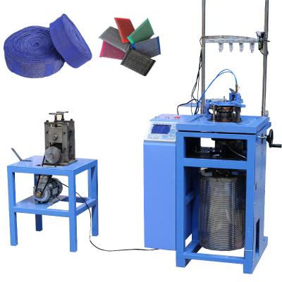 China Hot Selling Algeria Factory Eco-friendly Stainless Steel Wire Scrubber Customized Colorful Cloth Scrub Sponge Machine for sale