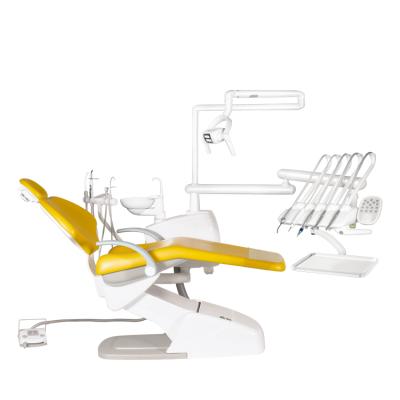 China Dental Siger Unit V2000 Best Price Materials High Quality Dentist Stool Metal Dental Chairs With Synchronized Function for sale