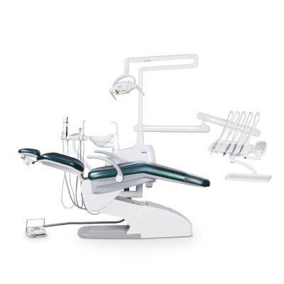 China Metal CE Approved Dental Unit V5000 Indoor-Track Dental Unit Chair Integral Dental Upholstery Comfortable Patient Siger Italian for sale