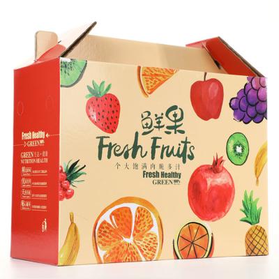 China Wholesale High Quality Oil Corrugated Vegetable Kraft Paper Fruit Gift Box Packaging for sale