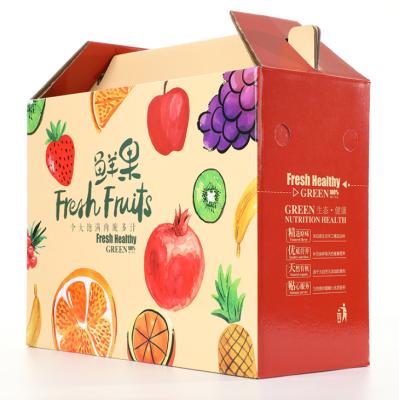 China Corrugated Hot Selling Corrugated Oilseed Fruit Packing Crate Fresh Fruit Box Packaging Corrugated Box for sale