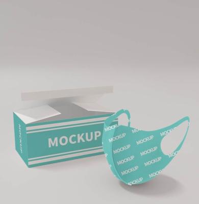 China Disposable Custom Mask Packing Box for sale