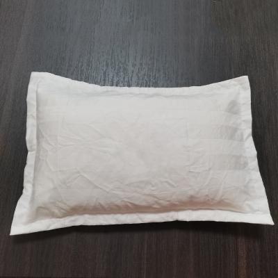 China Improve Sleep Down Feather Filled Neck Pillows Synthetic Fiber Filled Decorative Piping Edge Bed Sleep Pillow Insert for sale