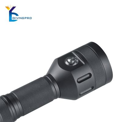 China Rechargeable Waterproof Led Diving Lamp Strong Light Weight Underwater Flashlight IP68 for sale