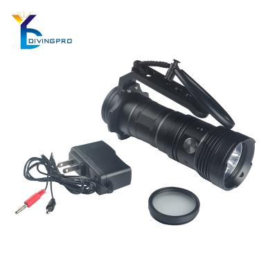 China High Quality Portable Rechargeable Camping LED Professional Diving Flashlight for sale