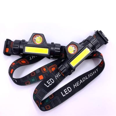 China Factory Direct Sale Mini Head Light Aluminum Alloy +plastic Hard Low Power Headlight Flashlight for sale