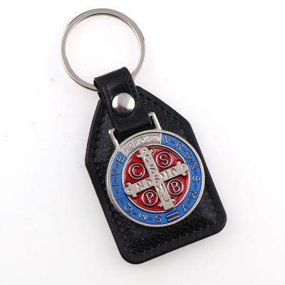 China Gift Factory Luxury Custom Leather Key Chain Metal Key Chain For Men for sale