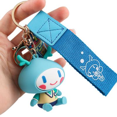 China Custom Cute 3D Cartoon PVC Promotion Gifts Factory Price OEM ODM Rubber Key Chain Advertising Promotion Gift for sale