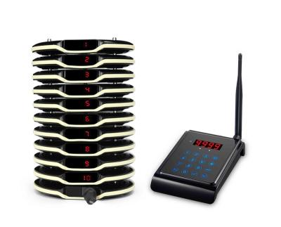 China Sound& flash& vibrate BJHP wireless long distance guest number calling system for restaurant hotel for sale