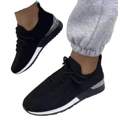 China Fashion Trend Fashion Summer Running Shoes Flat Bottom Sneaker High Quality Breathable Casual Shoes For Ladies for sale