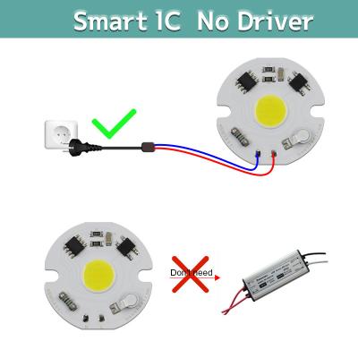 중국 매트릭스 AC 220V 5w Cob LED 칩 지적 IC 하이 컬러 연기 판매용