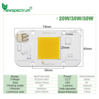 China La mazorca ligera blanca caliente de 50 vatios llevó la prenda impermeable de Chip Energy Saving Design Superior en venta