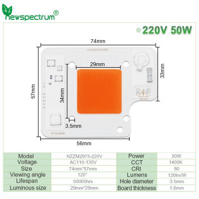 中国 3000lm COB LED モジュール COB チップ 50Watt 6000K 商業用照明ソリューション 販売のため