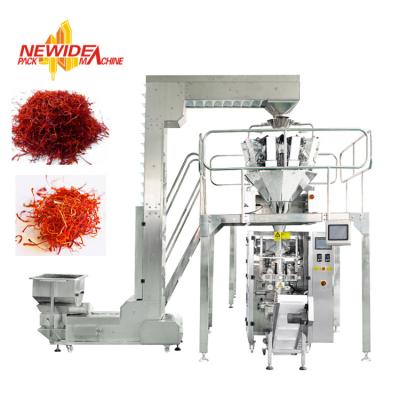 China Multifunction Automatic Vertical Saffron Packing Machine With Multihead Weigher for sale