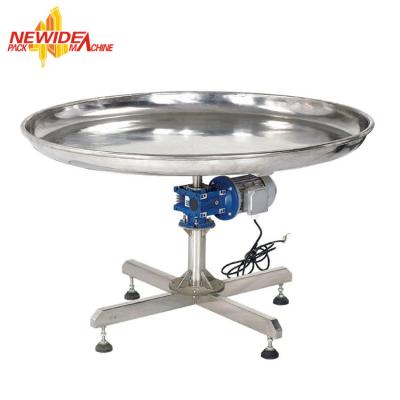 China Stainless Steel Turning Tray / Rotary Collecting Table For Packing Machine for sale