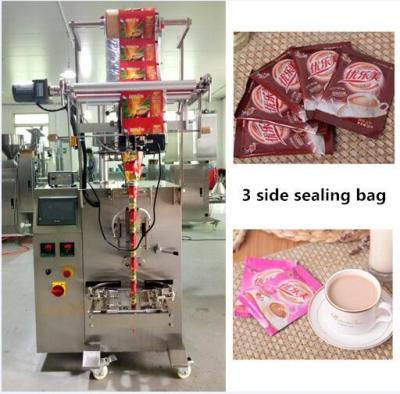 China Automatic CE Certificate 3 Side Sealing Bag Milk Tea / Coffee Packing Machine for sale