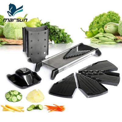 China Viable Chinese Supplier Kitchen Tools Stainless Steel Vegetable Food Cutter Julienne For Slicing Fruit Mandoline Slicer for sale