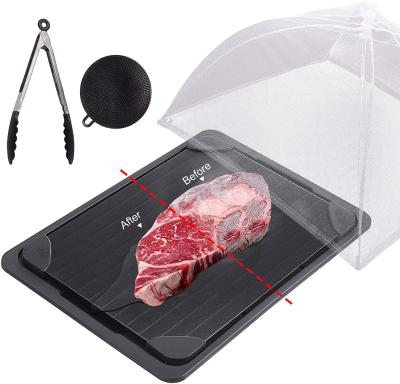 China Sustainable Premium Quality BBQ Defrosting Tray, Fast Thawing Dish Panel Set For Natural Fast Thawing Frozen Food Meat In The Safest Way ECO for sale