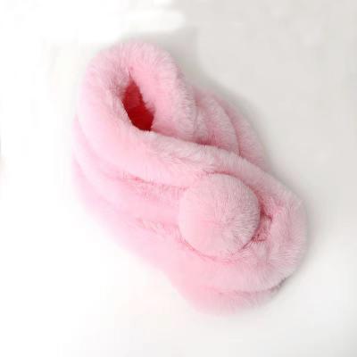 China Wholesale Adult Soft Faux Fur Scarf Women Winter Scarf Imitation Rabbit Fur Scarf for sale