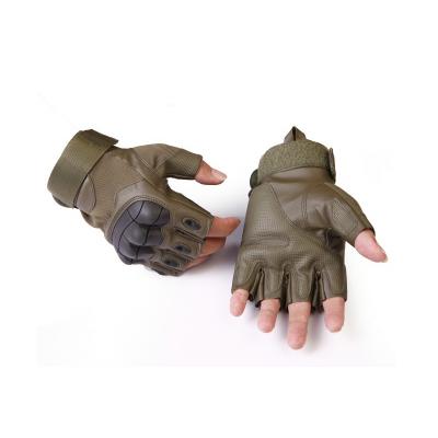 China Unisex Men Military Half Finger Protective Outdoor Cycling Riding Gloves for sale