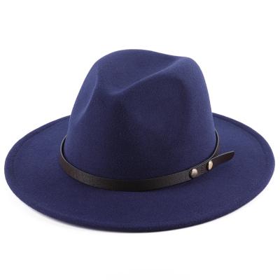 China High Quality Vegan Polyester Cotton Material Fedora Hats Hat for sale