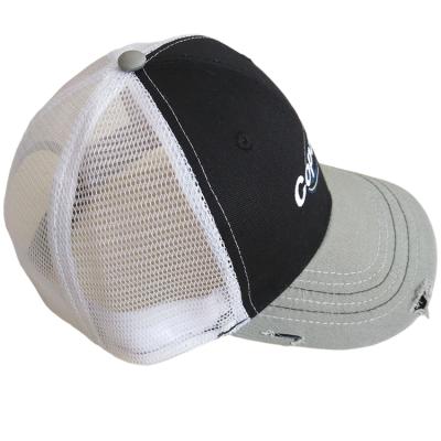 China White High Quality COMMON Mesh Trucker Caps Sport Hat Summer Embroidery Baseball Cap for sale