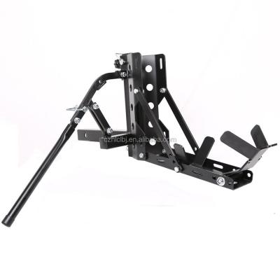 China Portable Metal Motorcycle Trailer Carrier Tow Dolly Hauler Rack Hitch 800lbs Capacity for sale