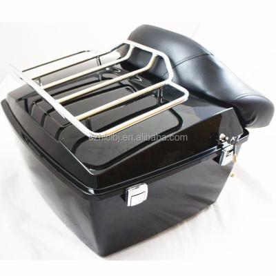 China Tail Luggage Rear Tail Box For DWX Without Light With Top Rack And Big Backrest for sale