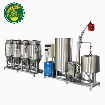 China 100L Home Hotels Mini Brewery Beer Brewing Equipment For Bar for sale