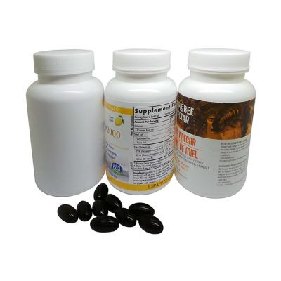 China Eco-friendly Plastic White Empty Bottles 225ml Health Care Medicine Pill Vitamin Capsule Bottles for sale