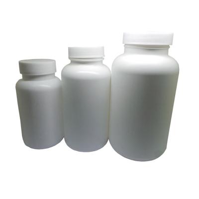 China Hot Selling 300ml Screw Cap Solid Color Eco - Friendly White Plastic Bottle For Pills for sale