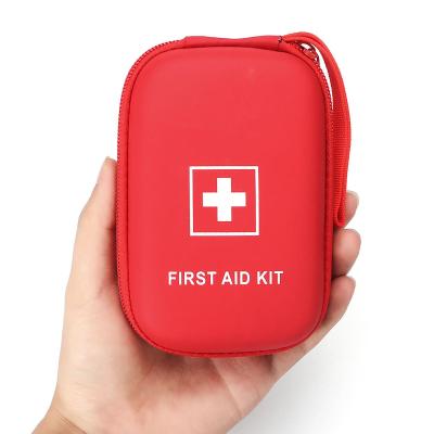 China Portable Waterproof First Aid Waterproof Kit For Home Or Outdoor Emergency Care First Aid Box Small Red PU First Aid Kit for sale