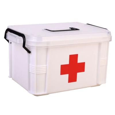 China Emergency Care Plastic First Aid Kit Home First Aid Kit High Capacity First Aid Box for sale