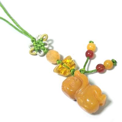 China Chinese jade knots crafts bag ornament China ornament man charm nature stone yellow jade pendant lucky natural carving for sale