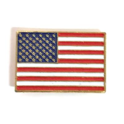 China Financial Institutions American Flag Lapel Pin Iron Enamel Pin With Butterfly Button Back Promotion Souvenir Enamel Hand Painted Gifts for sale