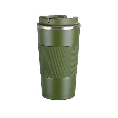 China 17oz Vacuum Thermos Coffee Tumbler 500ml Viable Thermal Coffee Tumbler Tumbler With Silicone Pad for sale