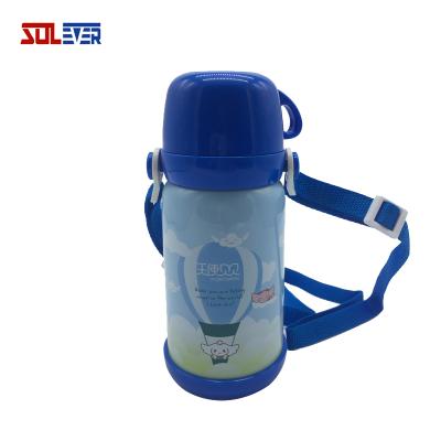 China Stainless Steel Vacuum Kids Flask 600ml Viable Thermos Insulated Bottle For Kids for sale