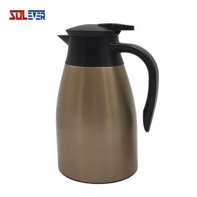 China Sustainable 50oz Stainless Steel Pot 1500ml Thermos Tea Coffee Pot for sale