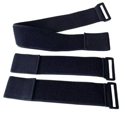 China Customizable Elastic High Quality Nylon Hook Band Adjustable Elastic Hook and Loop Fastener and Elastic Loop Strap for sale