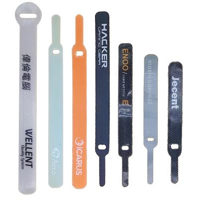 China Glue front and back wholesale best quality cable ties hook and loop self-locking hook and loop micro multicolor for sale