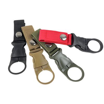 China WNew Design Nylon Water Bottle Clip + Water Bottle Clip Ater Bottle Buckle Hook Holder Key Chain Nylon Tactical Outdoor Gear Carabiner Key Chain for sale