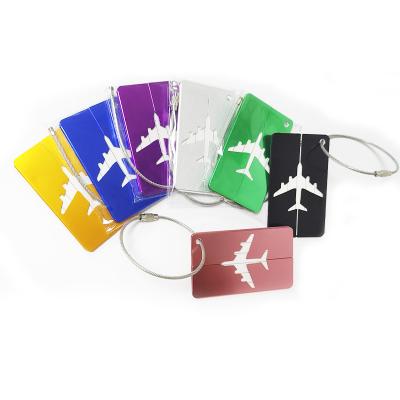 China Hang it directly on the trunk or the luggage bag directly sold by Chinese manufacturers support custom logo luggage tag private label luggage aluminum luggage tag for sale