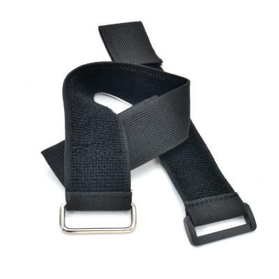 China 5*47CM Viable Wholesale Can Customize Non-slip Elastic With Loop Strap Velcro Plastic Hook Elastic Band Strap for sale