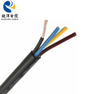 China Flexible Construction Ruiyang Group Cable 300/500V 4 Core Copper Conductor Cable Wire Electrical for sale